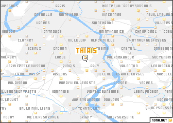 map of Thiais