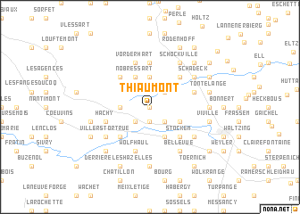 map of Thiaumont