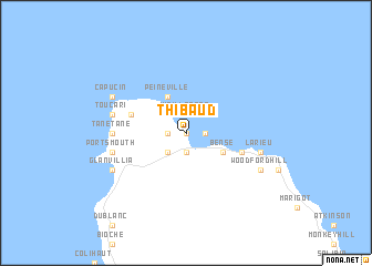 map of Thibaud