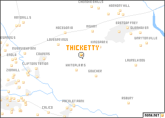 map of Thicketty