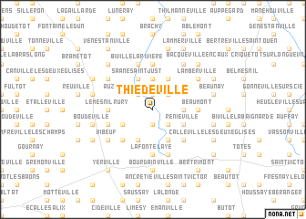map of Thiédeville