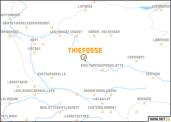 map of Thiéfosse