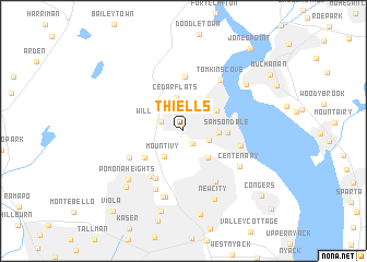 map of Thiells