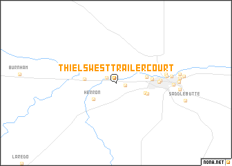 map of Thiels West Trailer Court