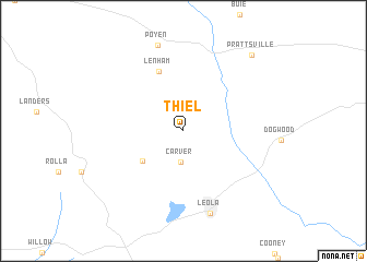 map of Thiel