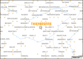 map of Thiembronne