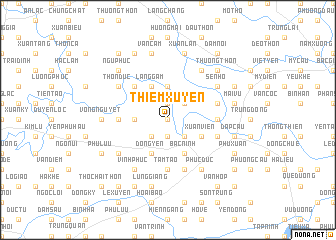 map of Thiểm Xuyên