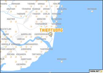 map of Thiện Tường