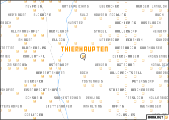 map of Thierhaupten