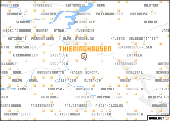 map of Thieringhausen