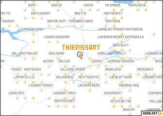 map of Thiérissart