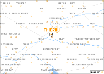 map of Thiernu