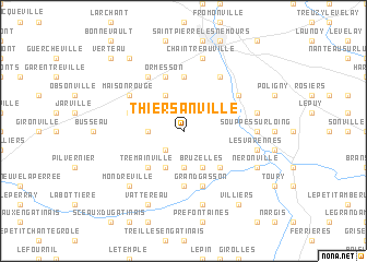 map of Thiersanville