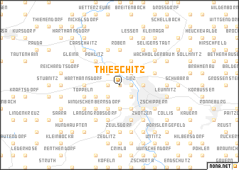 map of Thieschitz