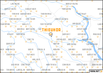 map of Thiệu Hóa