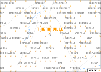 map of Thignonville