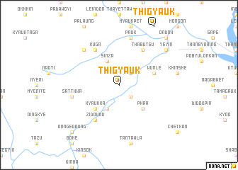 map of Thigyauk