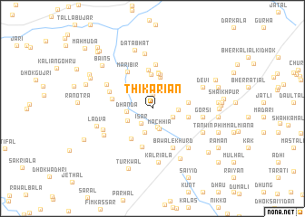 map of Thikariān