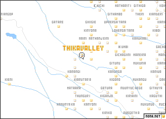 map of Thika Valley