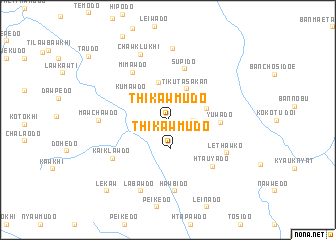 map of Thikawmudo