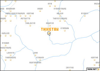 map of Thike-taw