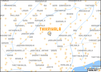 map of Thikriwāla