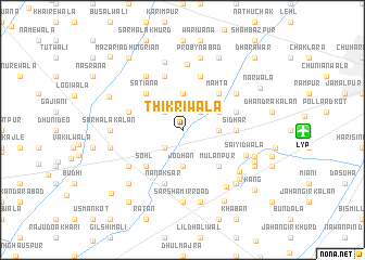 map of Thikriwāla