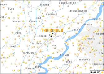 map of Thikriwāla