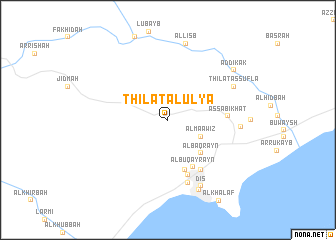 map of Thil‘at al ‘Ulyā