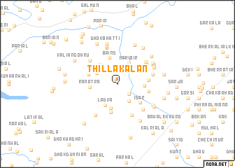map of Thilla Kalān