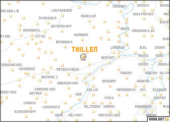 map of Thillen