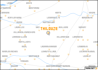 map of Thilouze