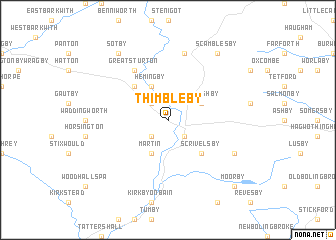 map of Thimbleby