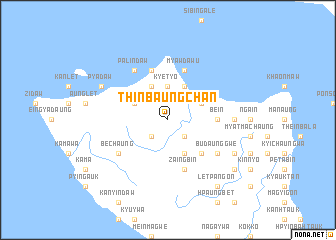 map of Thinbaungchan