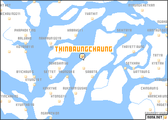 map of Thinbaungchaung