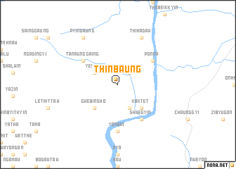 map of Thinbaung