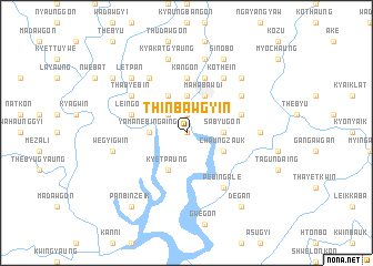 map of Thinbawgyin