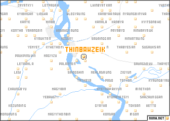 map of Thinbawzeik