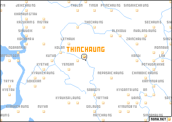 map of Thinchaung