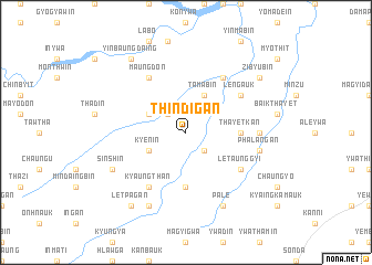 map of Thindigan