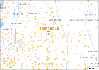map of Thindwāla