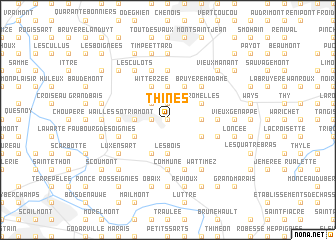 map of Thines