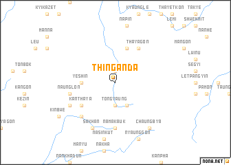 map of Thinganda