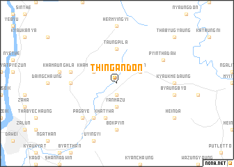 map of Thingandon