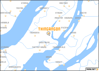 map of Thingangôn