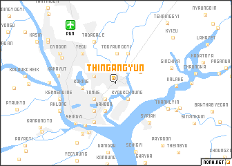 map of Thingangyun