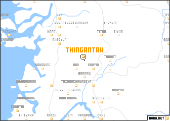 map of Thingantaw