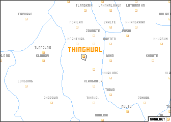 map of Thinghual