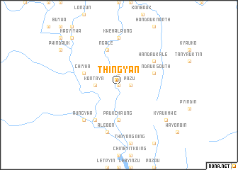 map of Thingyan