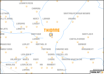 map of Thionne